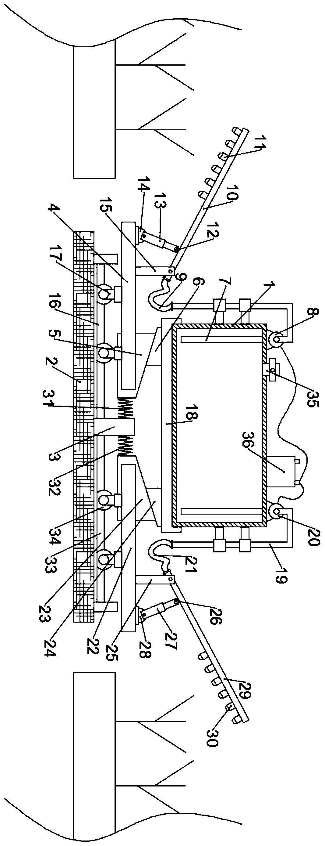 Foldable photovoltaic irrigation system used for large-area crop planting