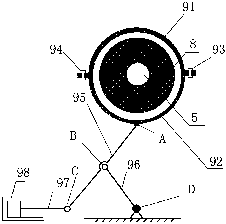 Connecting rod experimental device for simulating rotor rub-impact faults