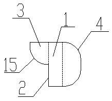 Wind direction rotary type surface cooler structure for air conditioning refrigeration system