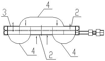 Wind direction rotary type surface cooler structure for air conditioning refrigeration system