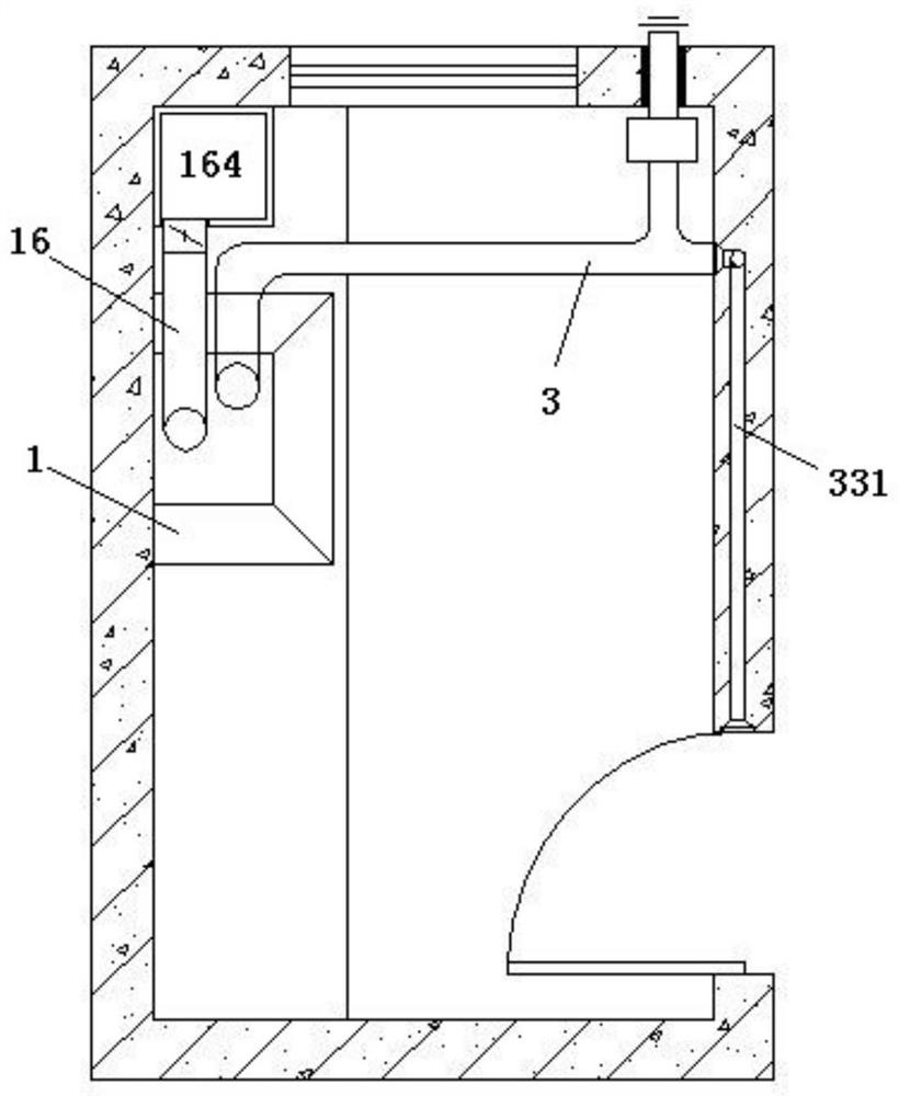 A fresh air system built inside the range hood and on the door cover