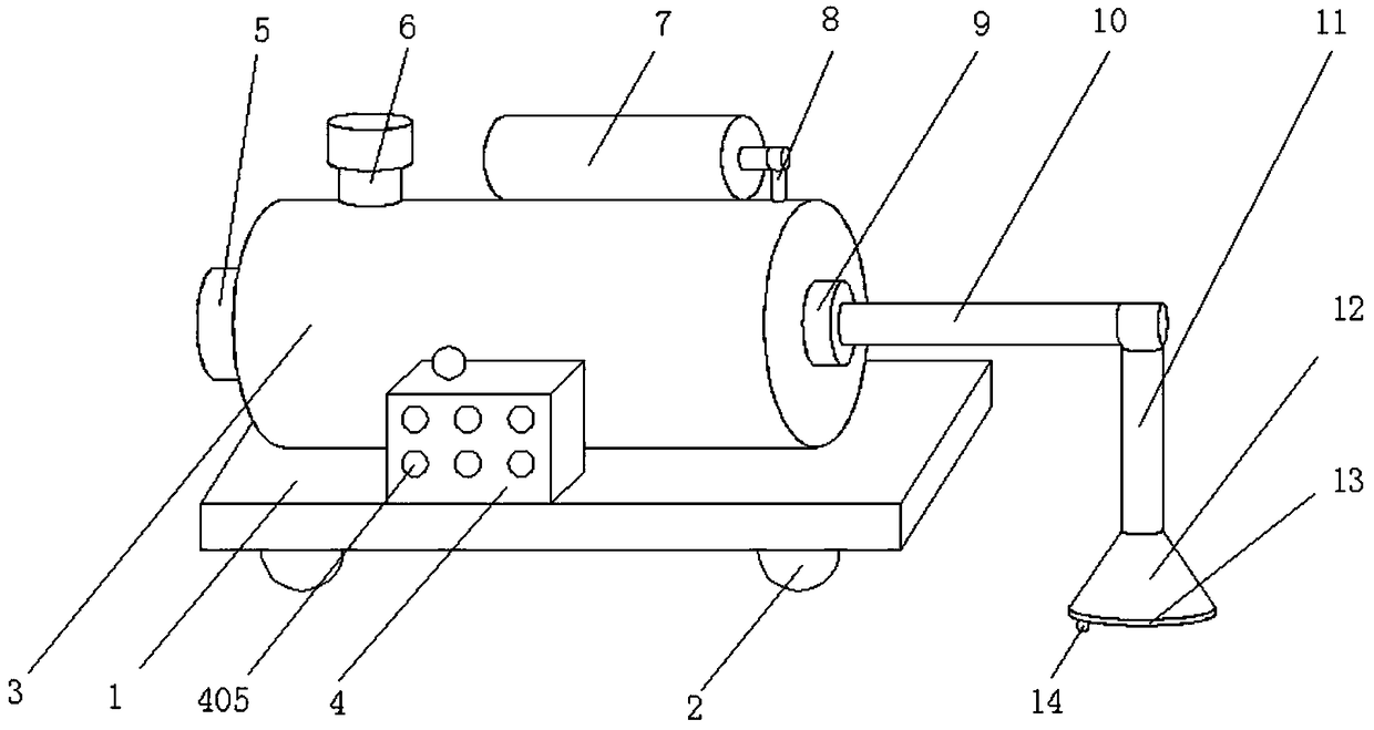 High-efficiency stable dust removal device for coal mining machine