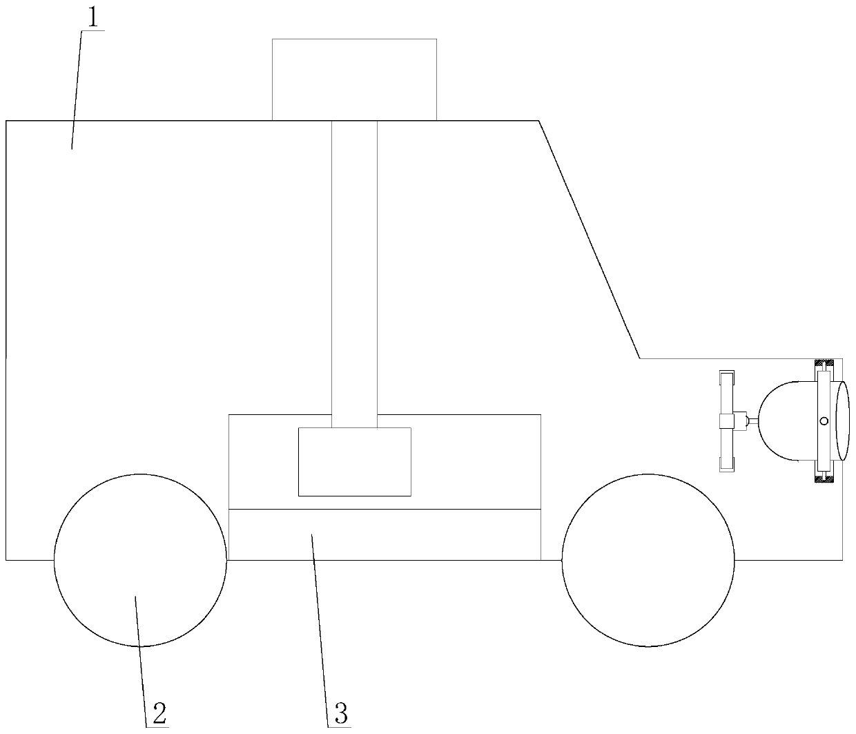 An electric vehicle with headlight steering function