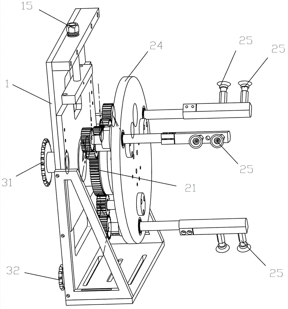 Pneumatic automatic box laying-down device