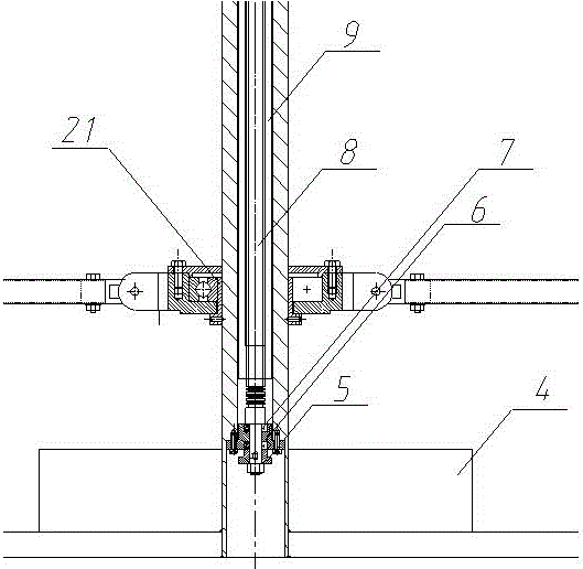 Multi-rotor unmanned aerial vehicle structure testing device and method based on variable-diameter rack