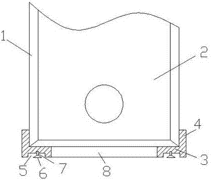 Self-suction shock absorption computer case