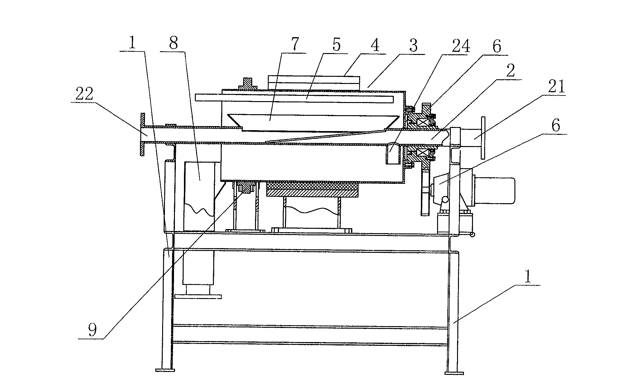 Magnetic centrifugal concentrating machine