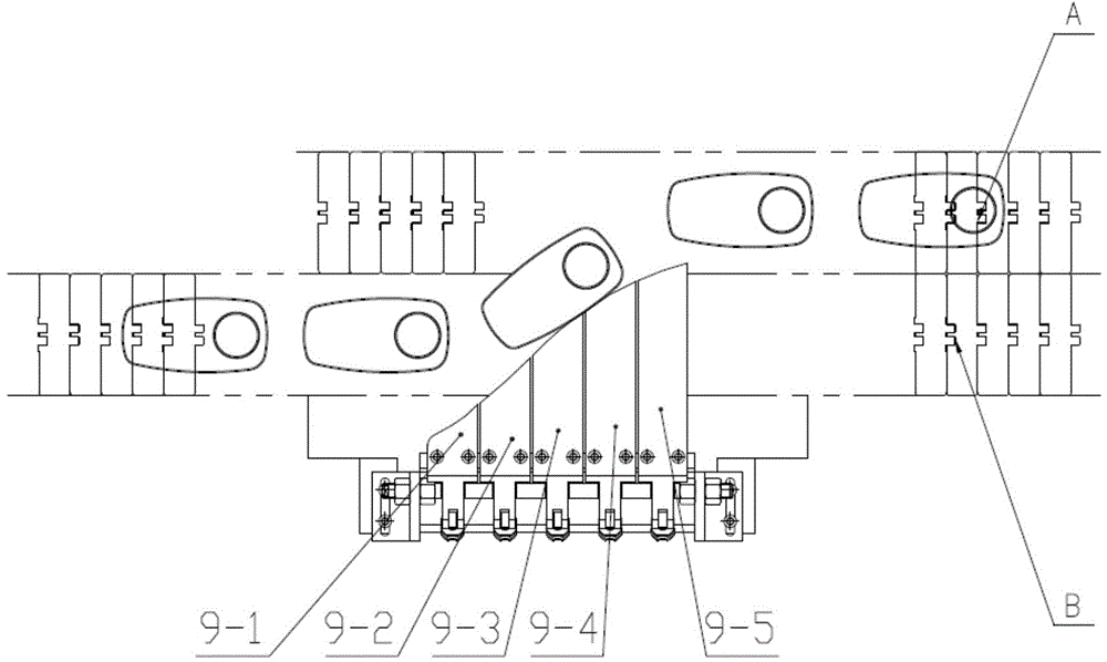 Multi-cylinder dynamic rejecting mechanism