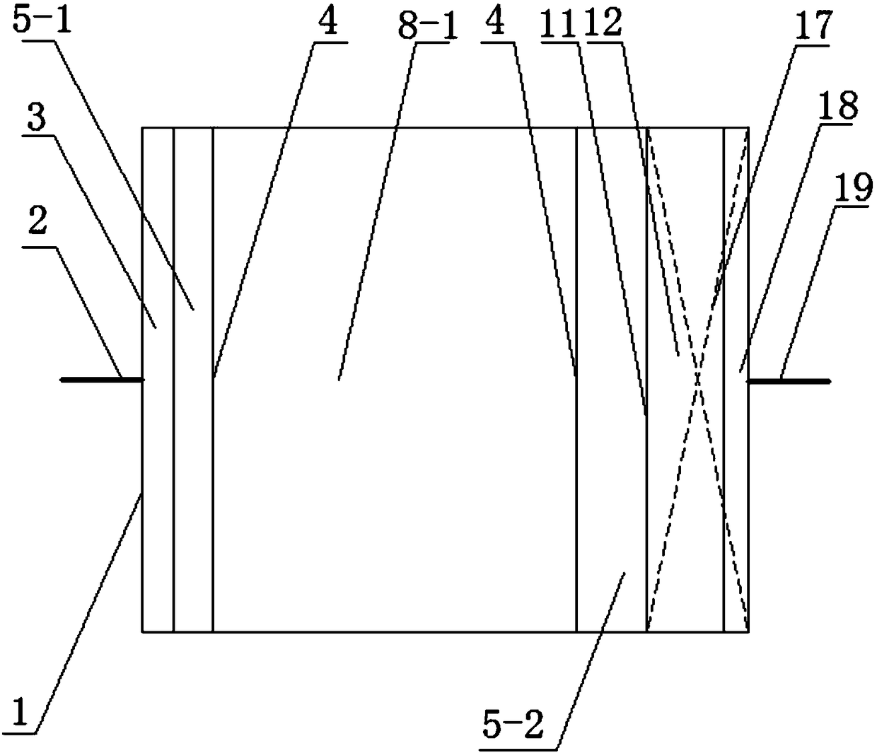 Biochemistry solid-liquid separation and purification integrated device of sewage moving bed