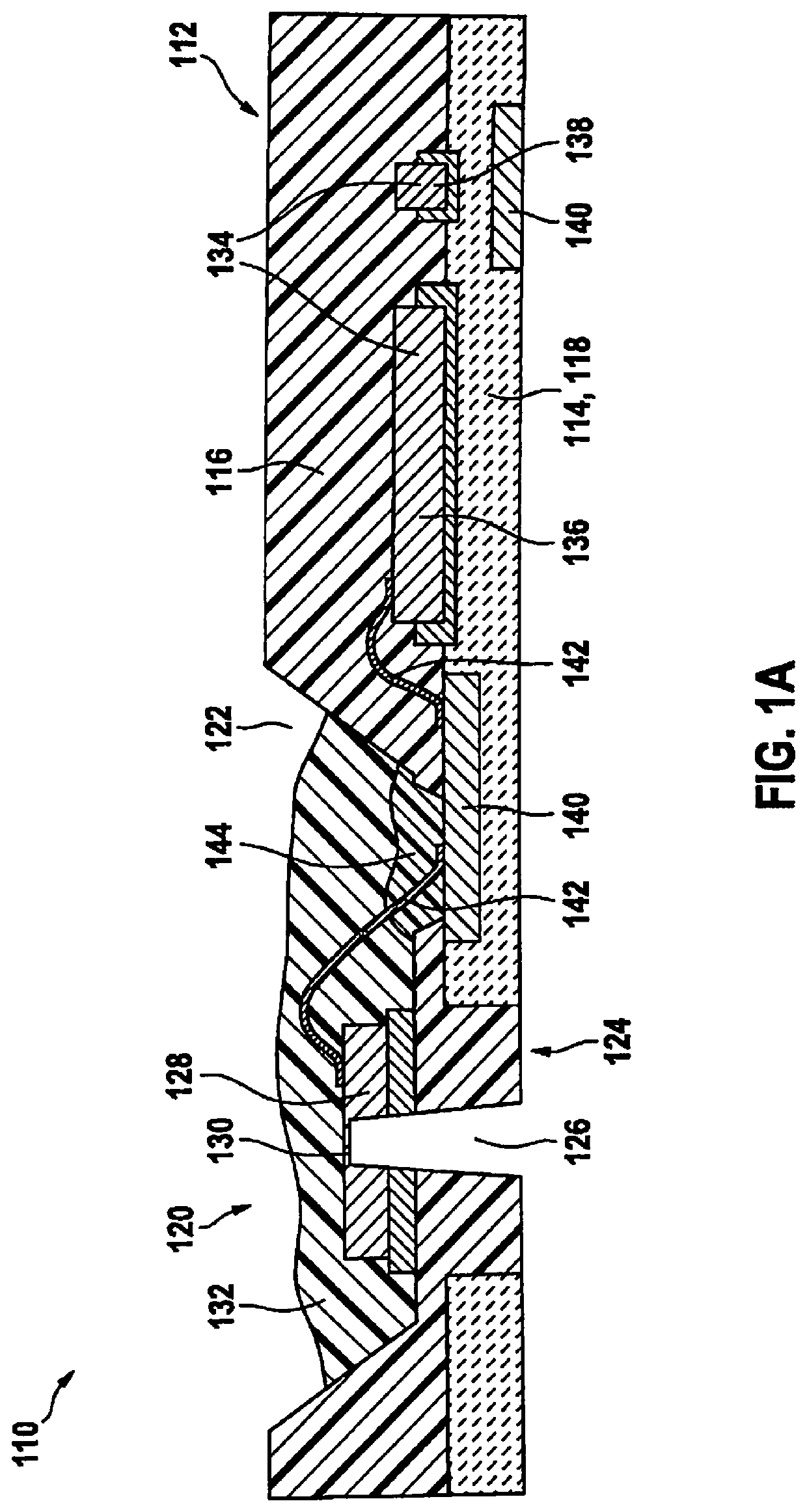 Device for detecting a pressure of a fluid medium and method for manufacturing the device