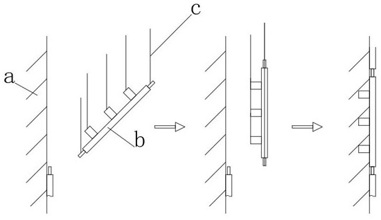 Hoisting method for three-layer combined steel column sandwich heat preservation external wall panel of fabricated steel structure house