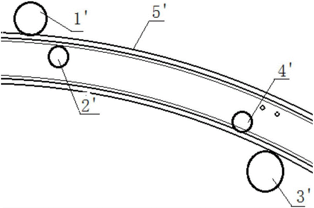 Method for calculating contact force of rollers of increasing device