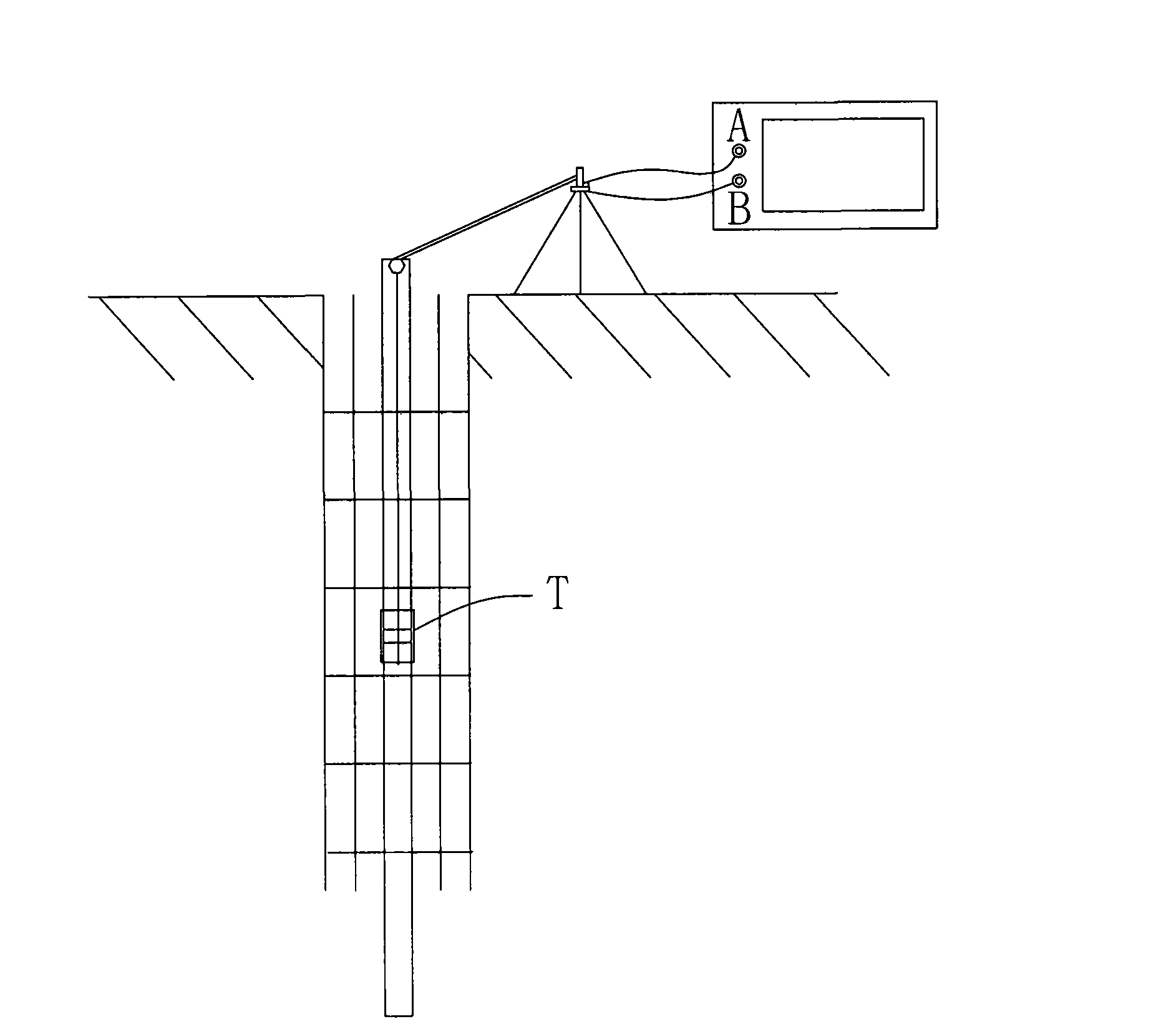 Borehole transient electromagnetic detection method for cast-in-place pile reinforcement cage length