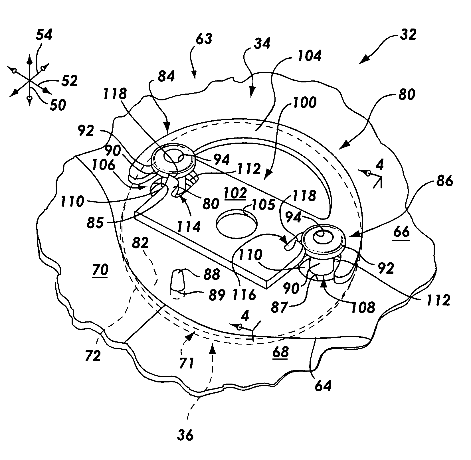 Airbag cover emblem attachment apparatus and method