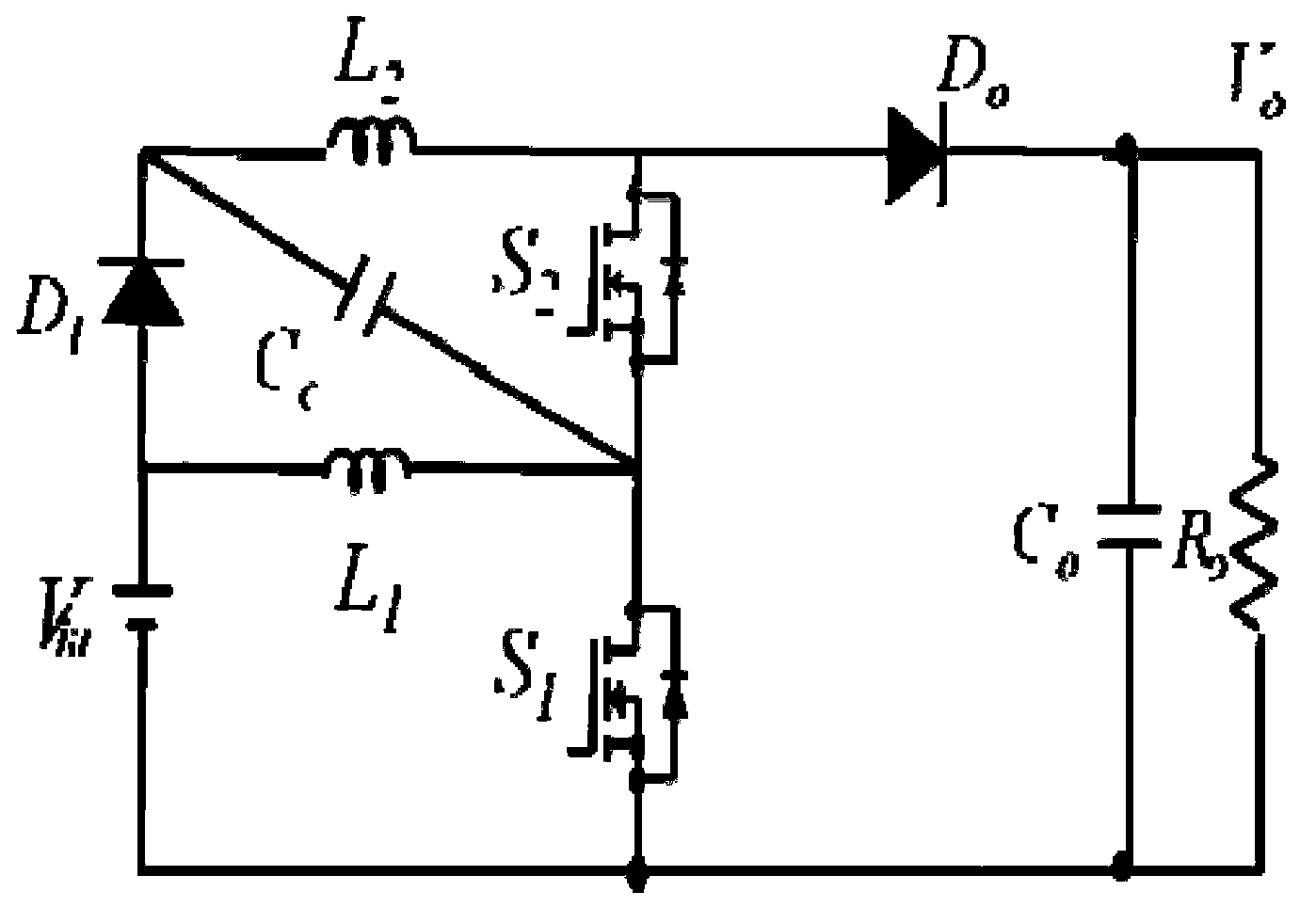 Voltage-multiplying DC converter based on charge pump capacitor