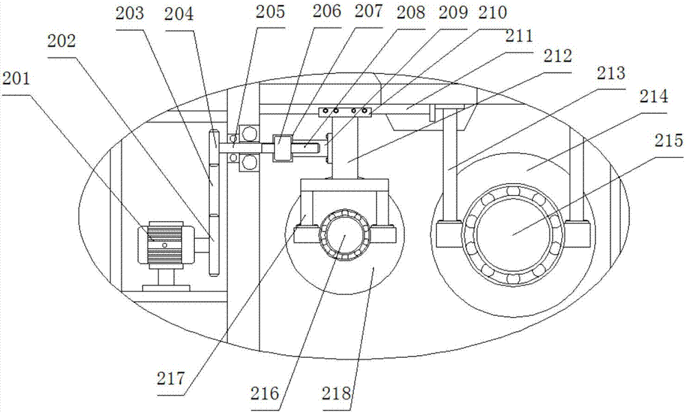 Construction waste separating and crushing treatment device