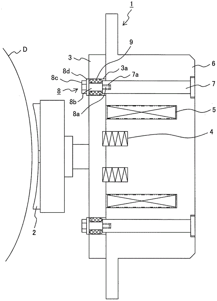 Electromagnetic braking device for elevator hoister