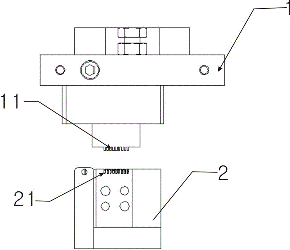 Pneumatic vertical line pressing device and line pressing method thereof