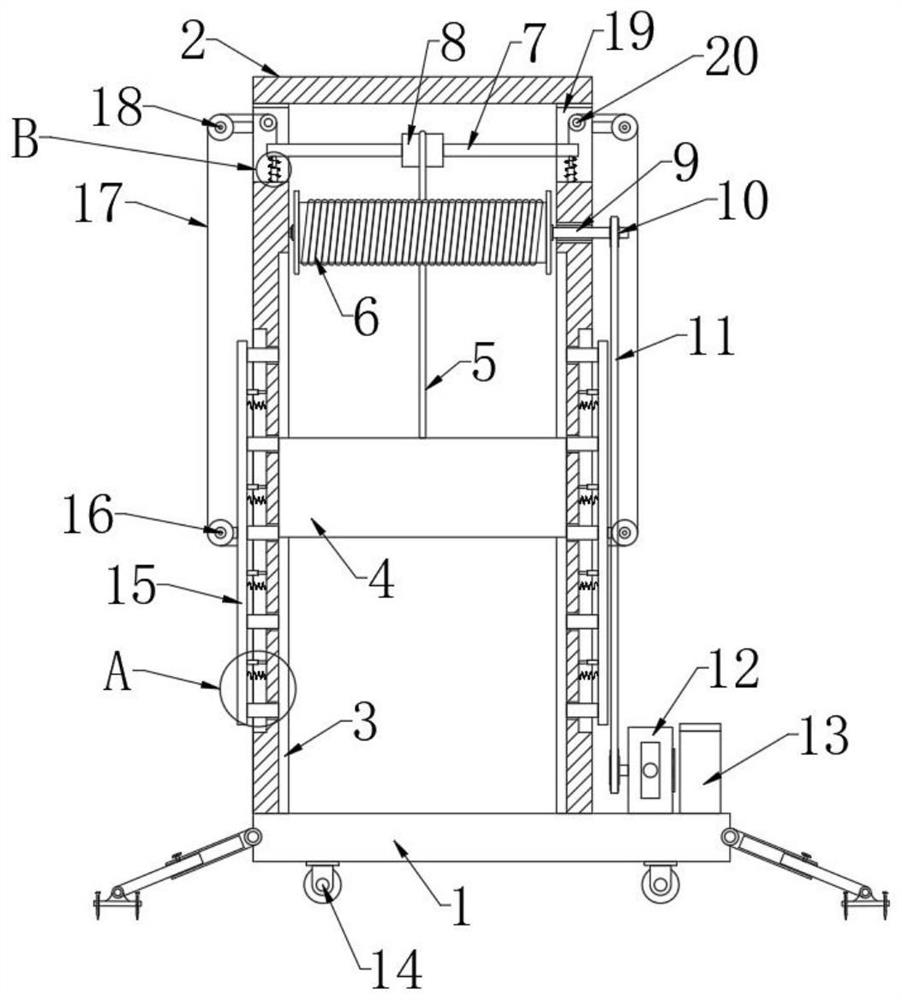 An efficient rapid lifting device for road and bridge construction tools