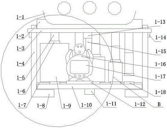 Unmanned aerial vehicle transport airborne robot cargo express delivery device and implementation method