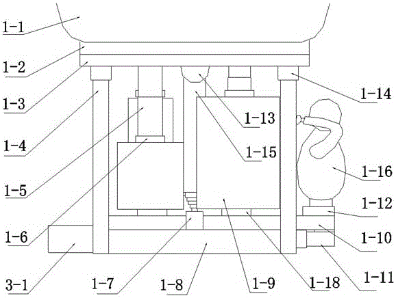 Unmanned aerial vehicle transport airborne robot cargo express delivery device and implementation method