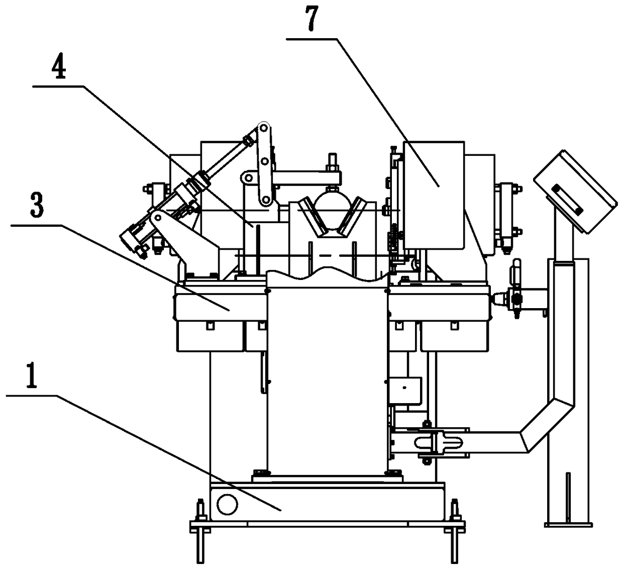 Pneumatic spot welding tooling for passenger car axle housing and leaf spring backing plate