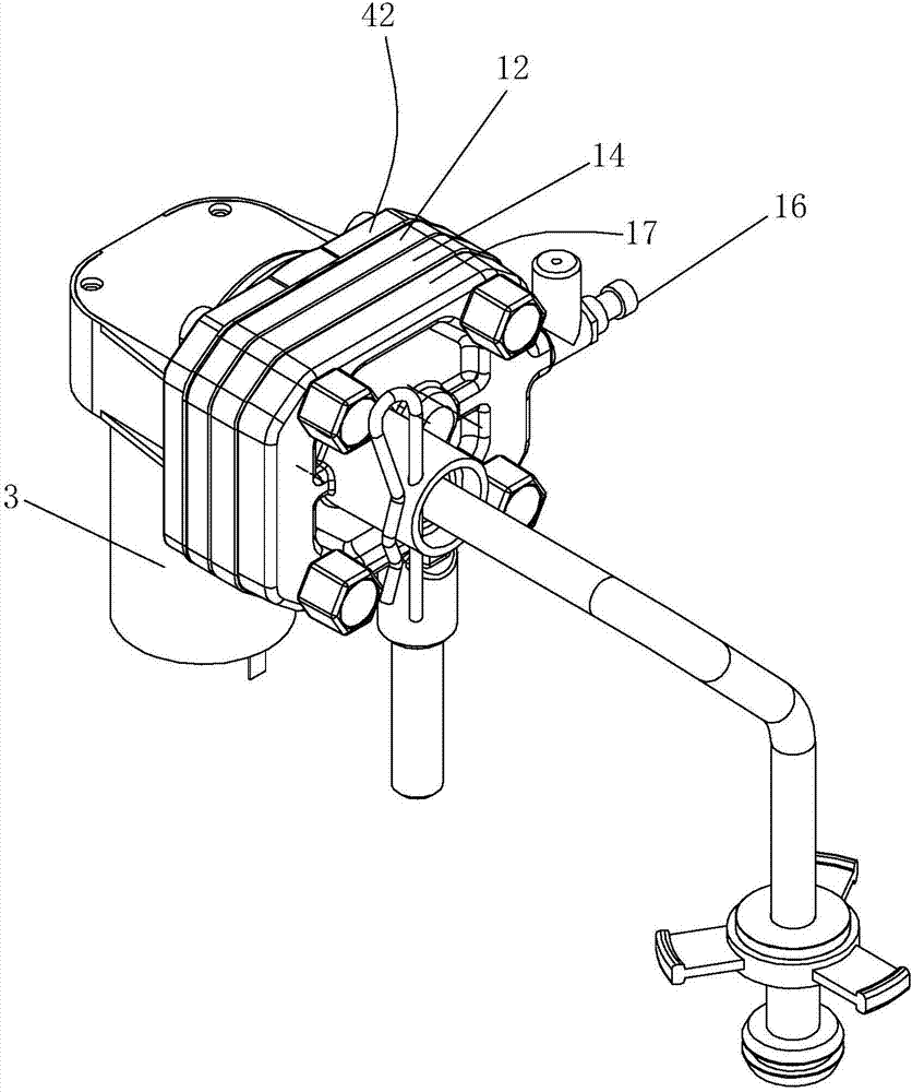 Integrated ice cream puffing pump with inlet air regulation and ice cream maker