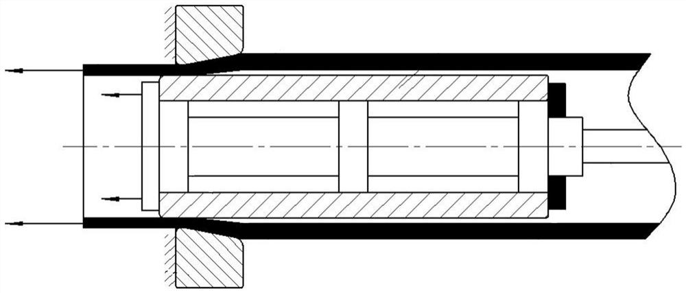 Differential long core head pipe drawing method