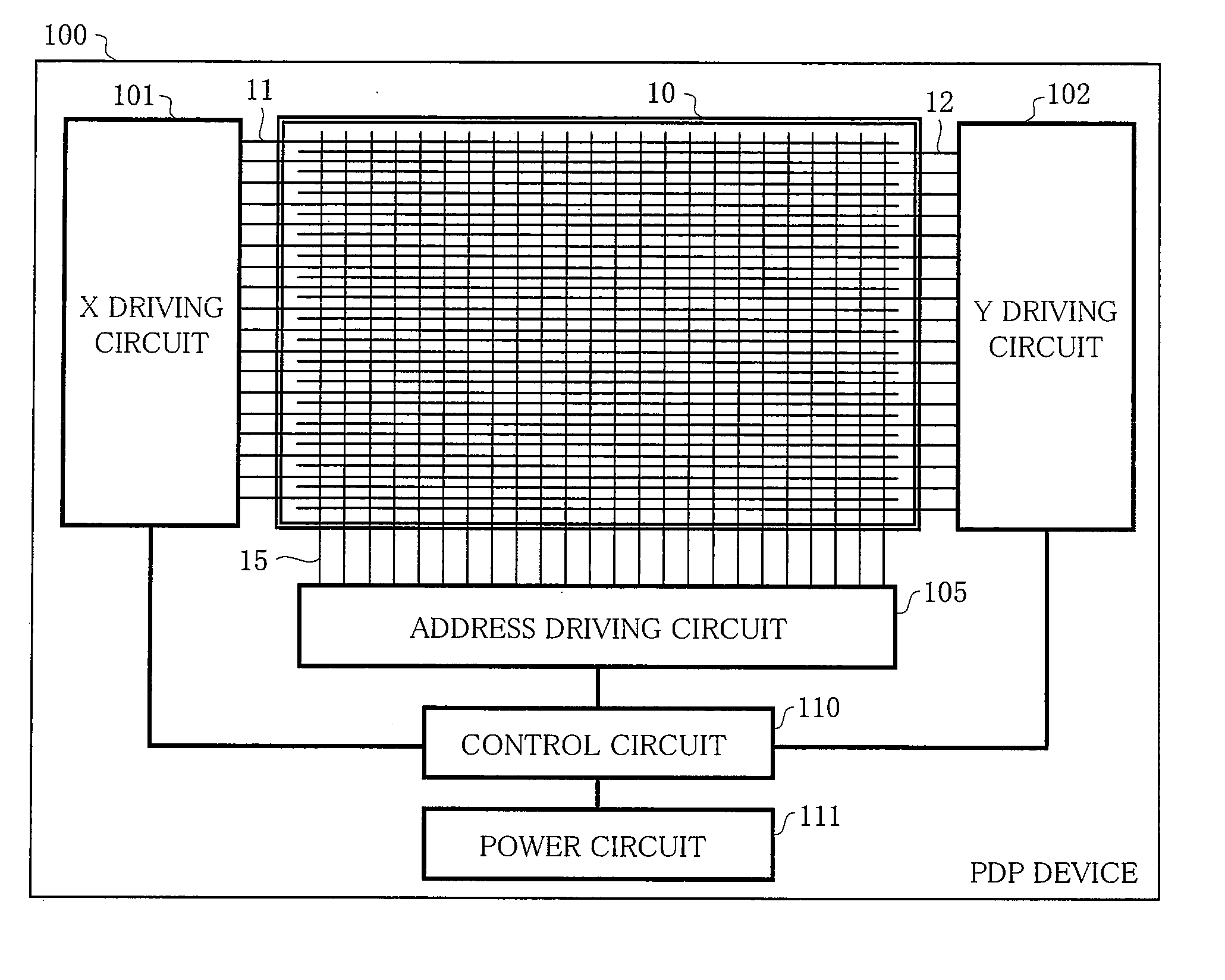 Plasma display device and plasma display panel drive method