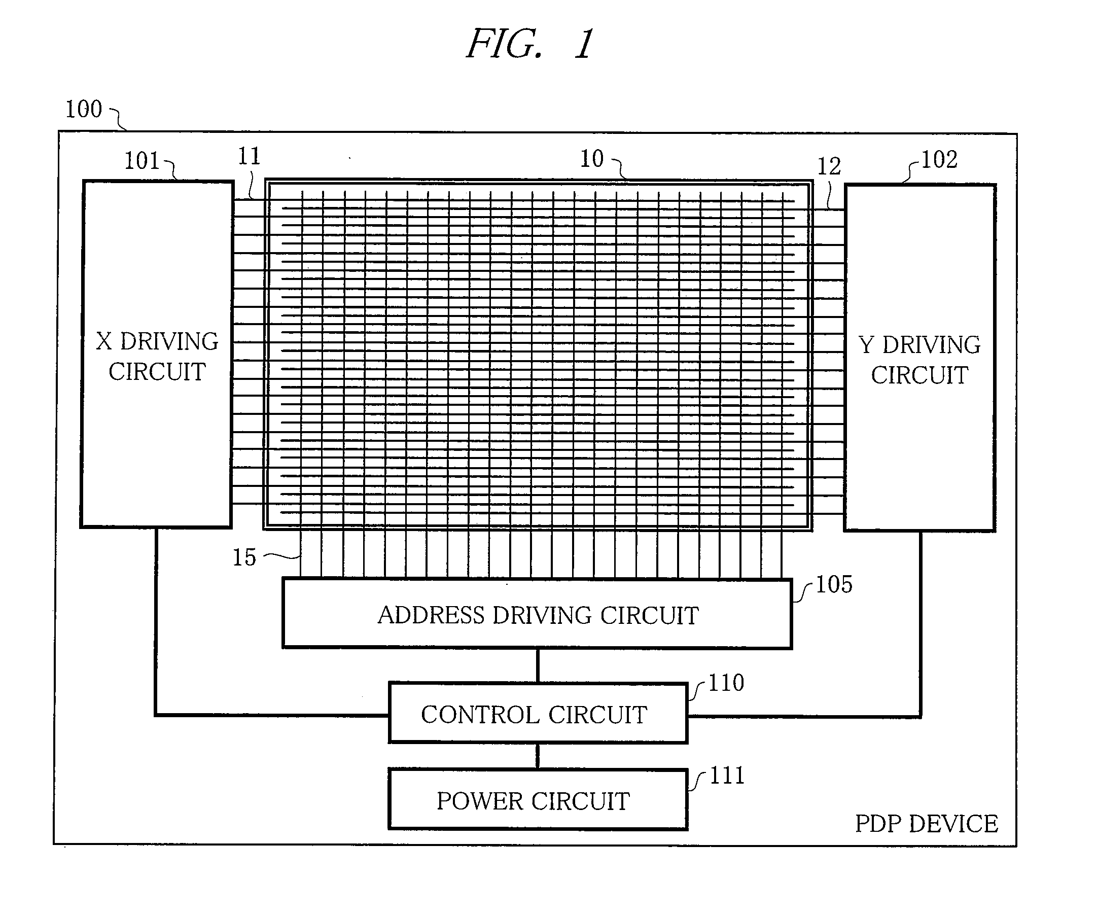 Plasma display device and plasma display panel drive method