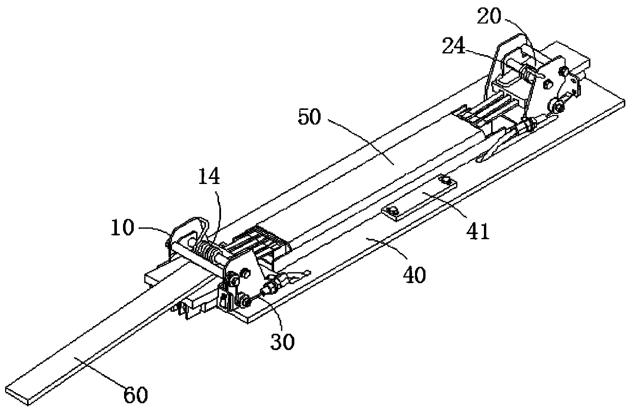 Linkage type switching power source aging clamp