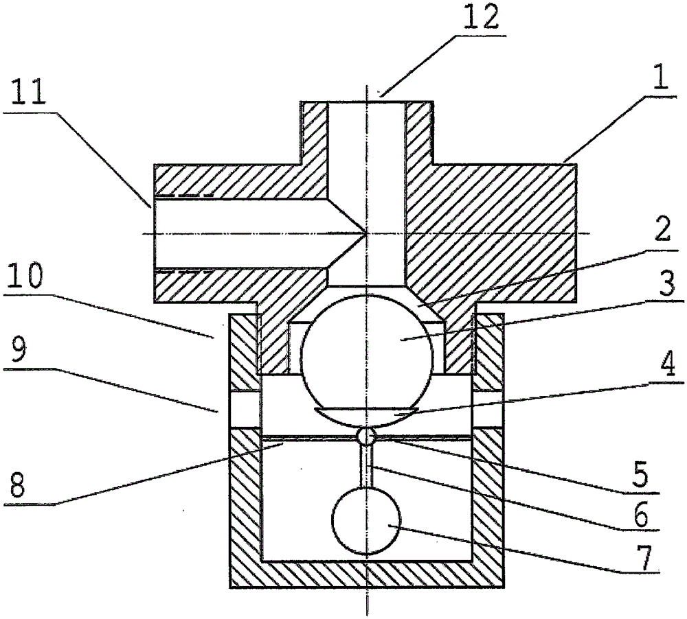 Built-in gravity safety valve used for movable storage tank