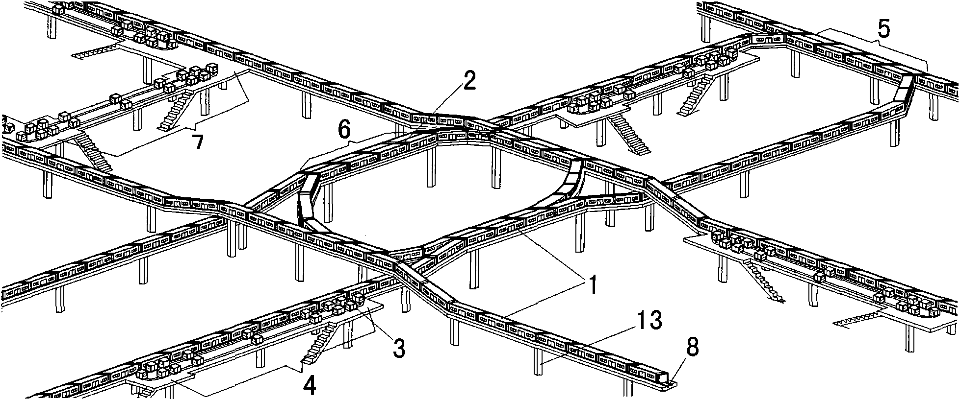 Novel public transportation networking system of high-speed fully-automatic fully-closed track train