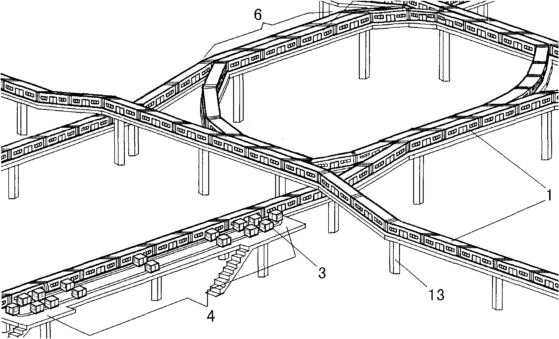 Novel public transportation networking system of high-speed fully-automatic fully-closed track train