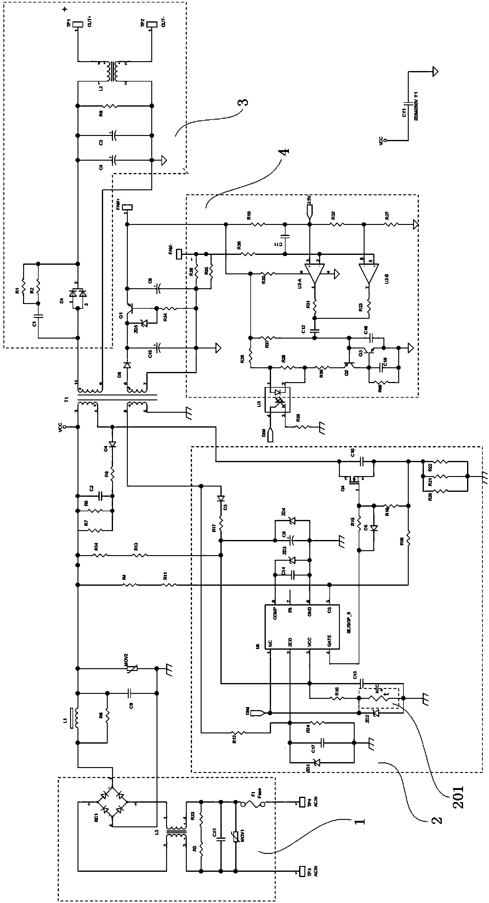 Power source control device for indoor illuminating lamp