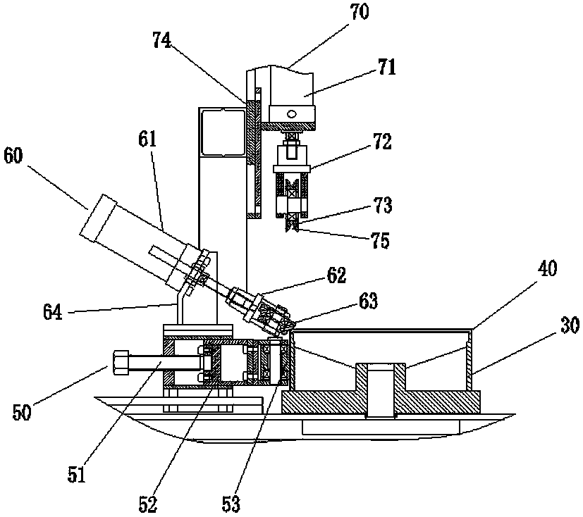 A steel ring folding machine