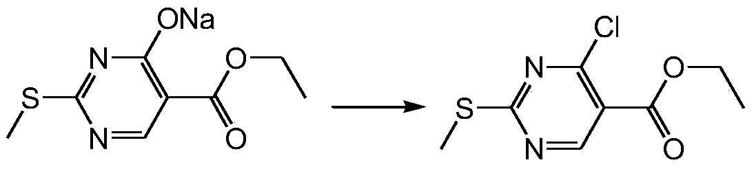 Method for synthesizing ethyl 4-chloro-2-methylthiopyrimidine-5-carboxylate