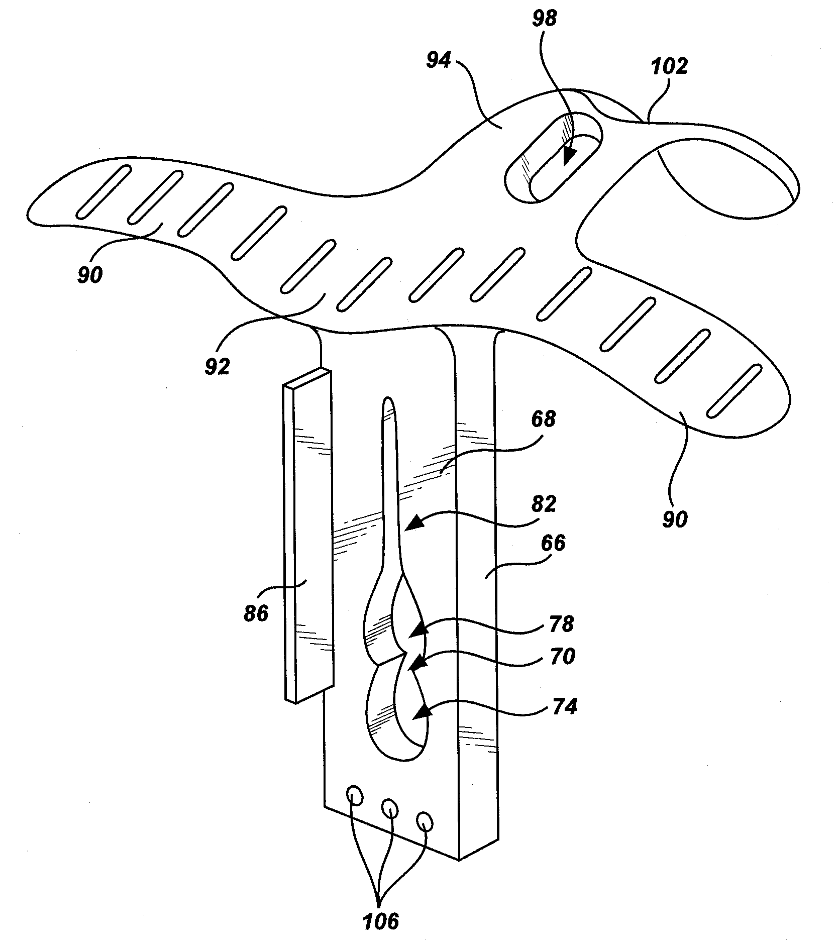 Tubing slide clamp for infusion pumps with dual tubing apertures and ergonomic handle