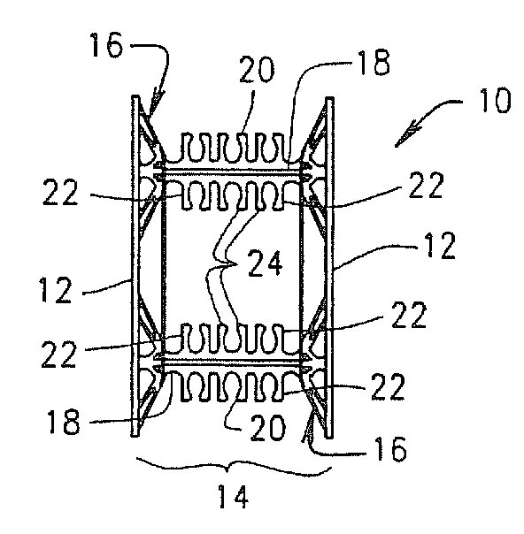 Prefabricated foam block concrete forms with open tooth connection means