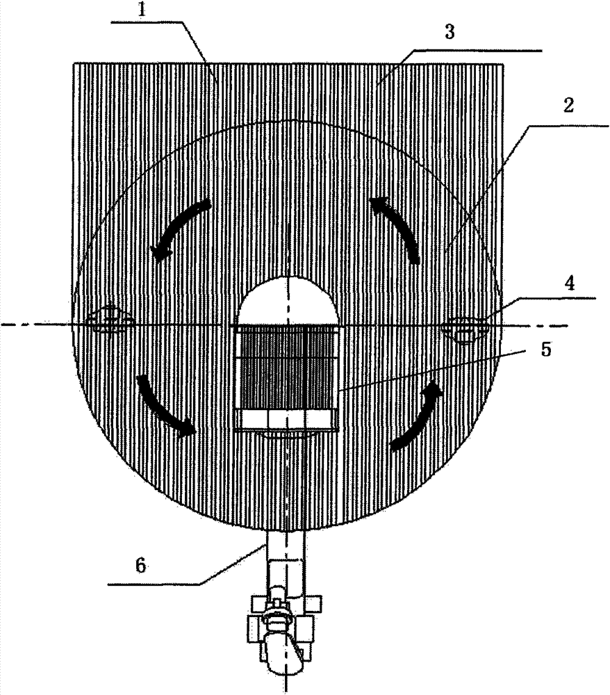 Spiral-flow type elutriation and separation device for dredging sludge and sludge elutriation pretreatment method of device