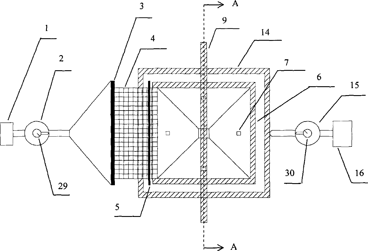 Anti-drawing and anti-friction testing method for geotextile of rock-soil body