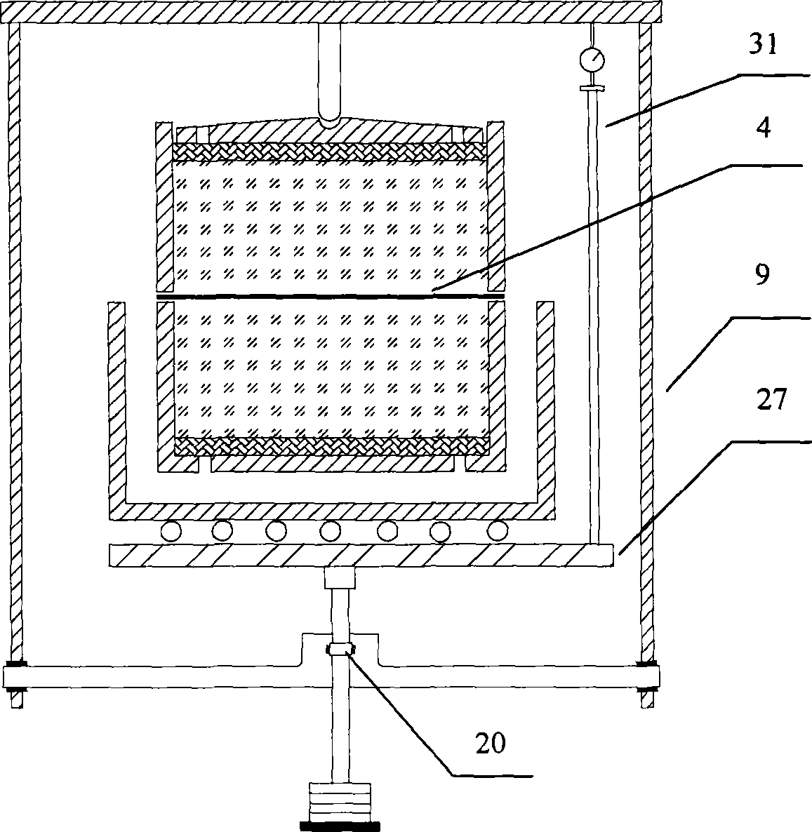 Anti-drawing and anti-friction testing method for geotextile of rock-soil body