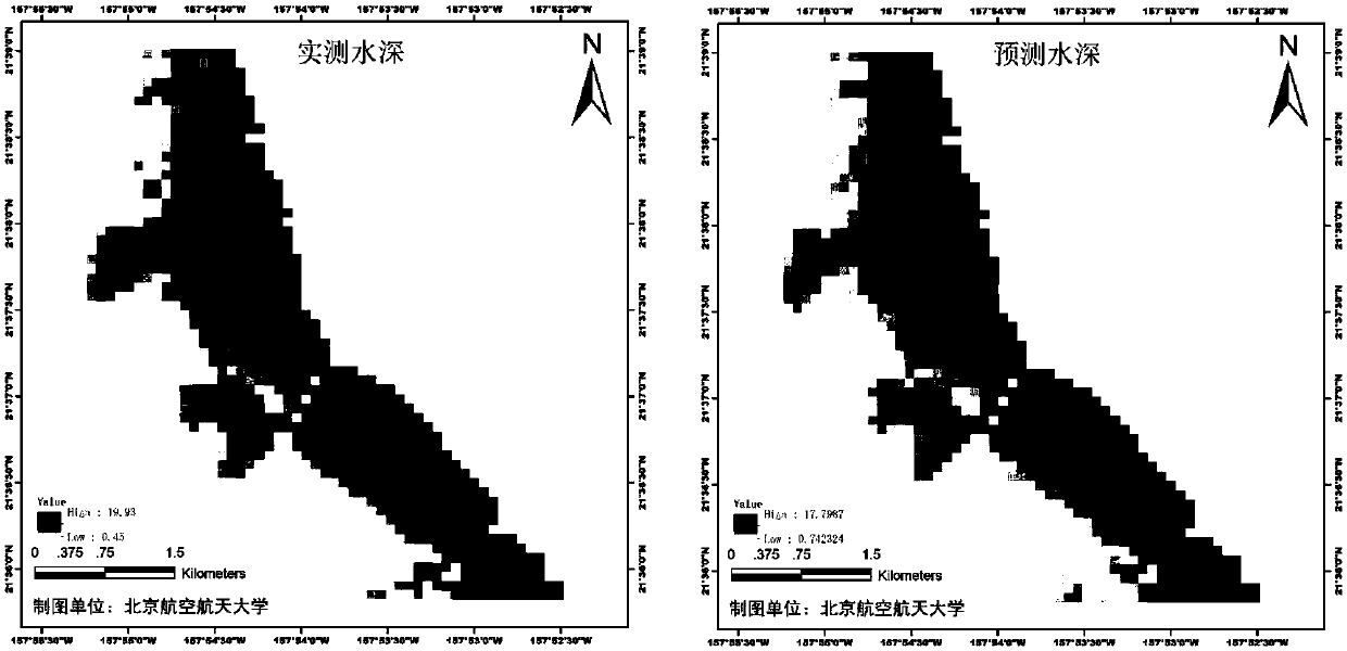 Hyperspectral remote sensing water depth inversion method based on deep learning