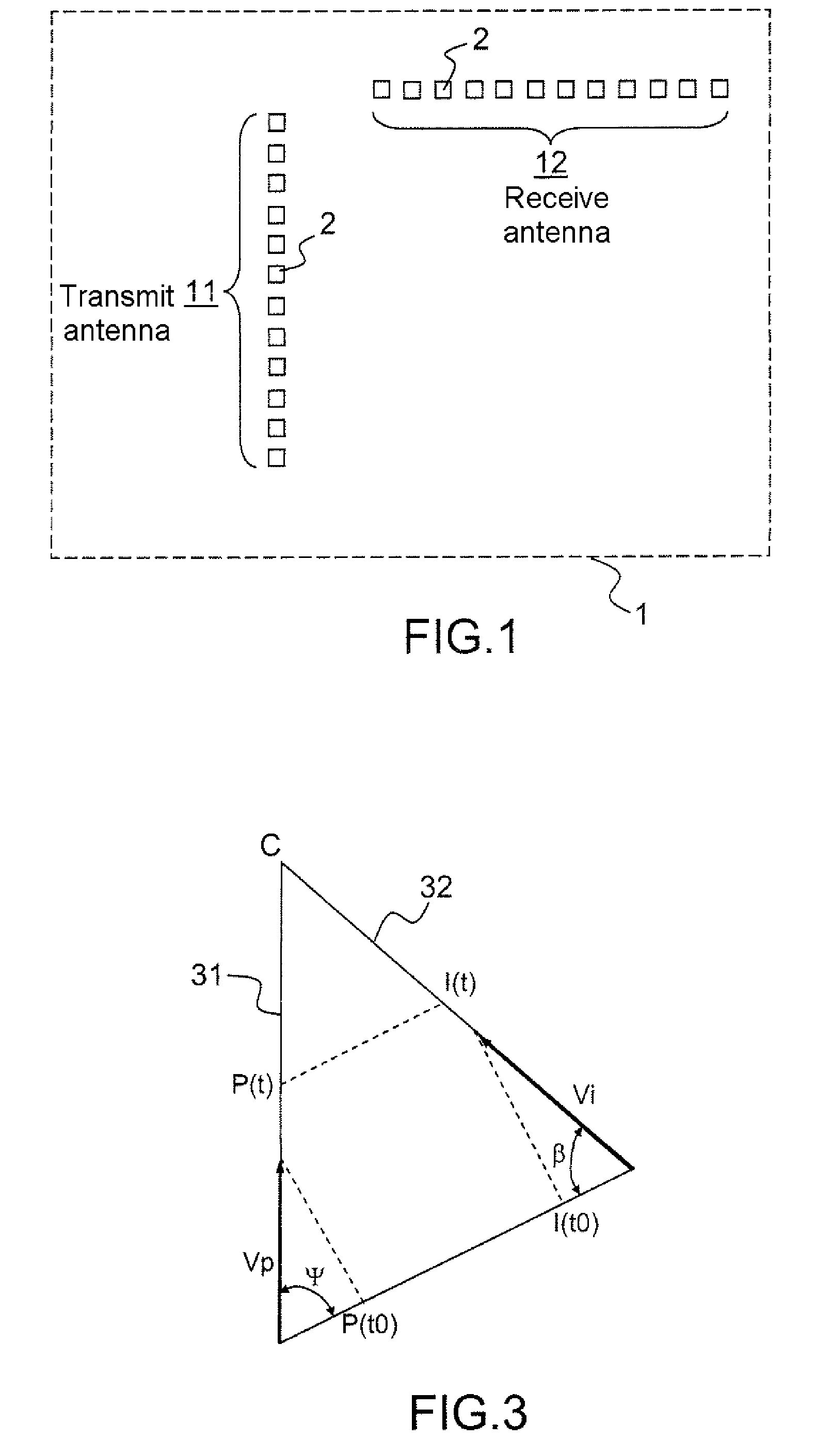 Airborne radar having a wide angular coverage, notably for the sense-and-avoid function