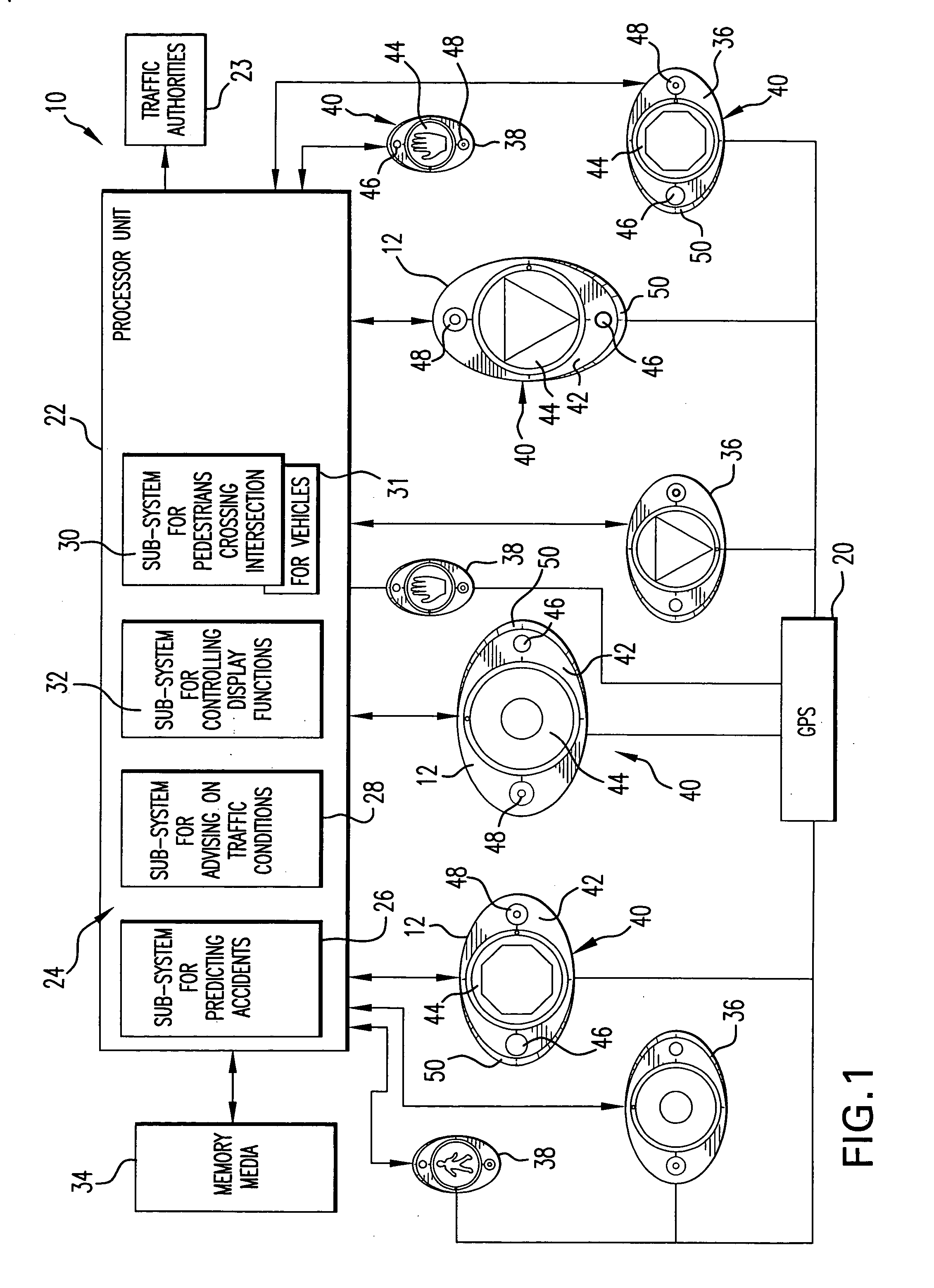 System and method for traffic related information display, traffic surveillance and control