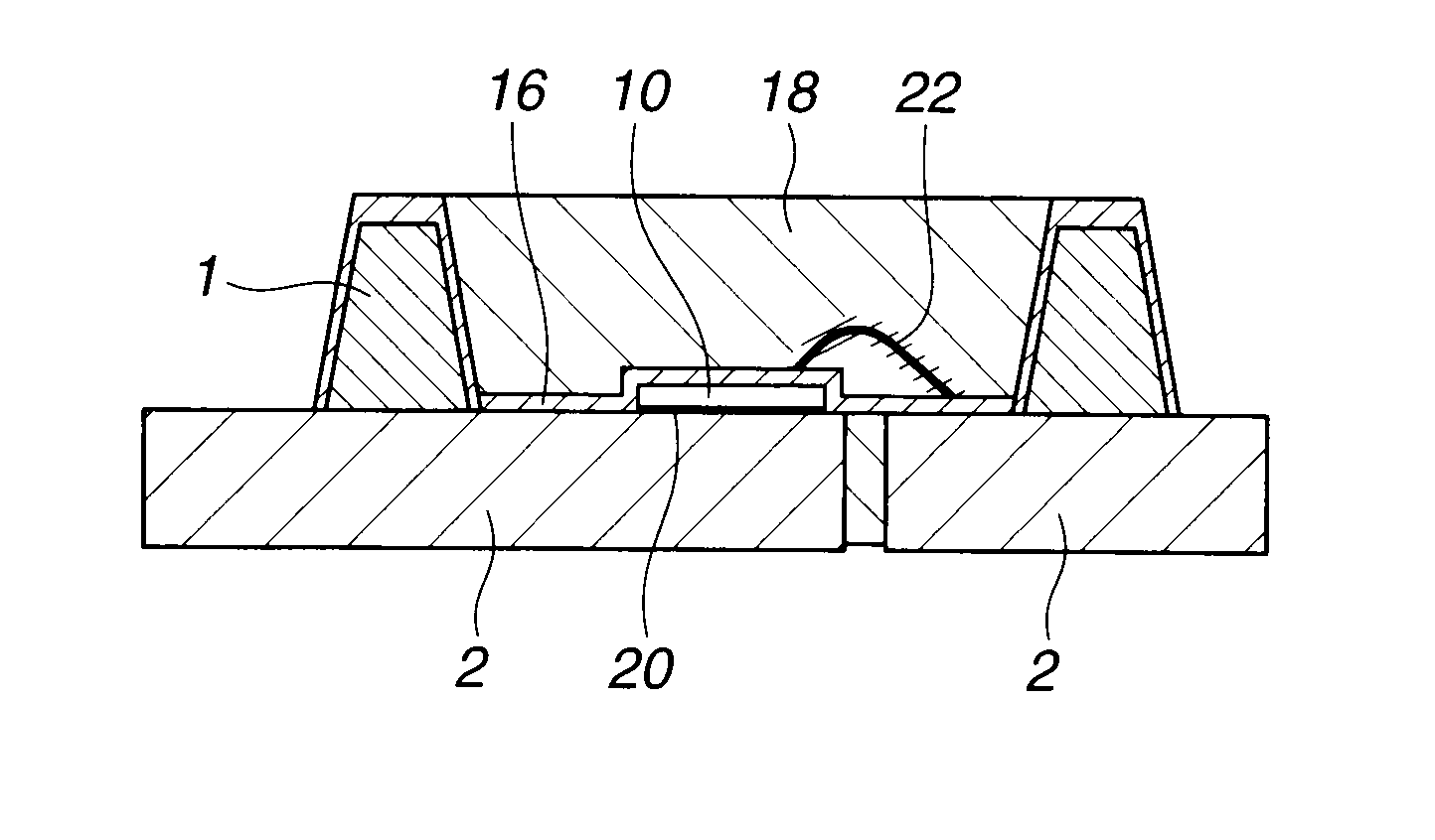 Light-emitting semiconductor device, mounted substrate, and fabrication method thereof