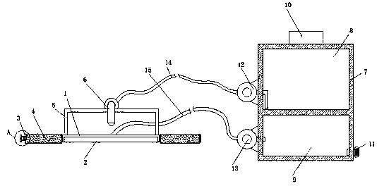 Clinical wound constant-pressure disinfection device for general surgery department