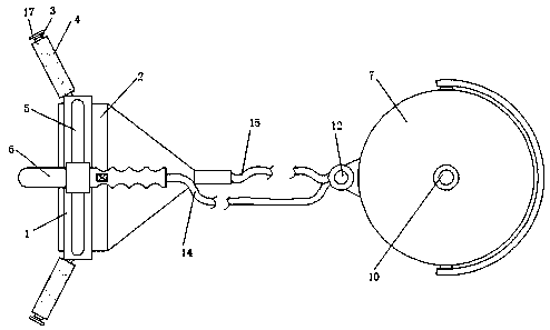 Clinical wound constant-pressure disinfection device for general surgery department