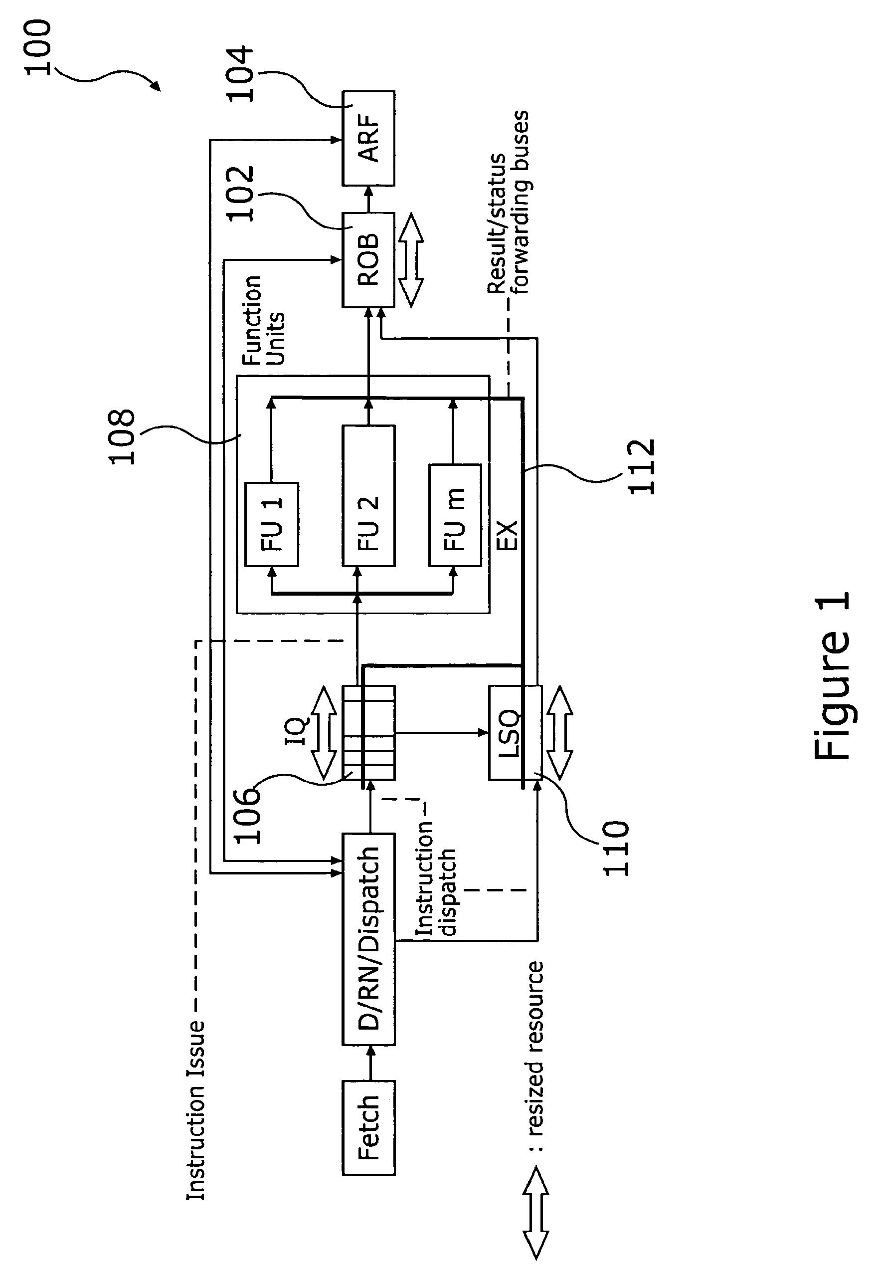 System and method for reducing power requirements of microprocessors through dynamic allocation of datapath resources