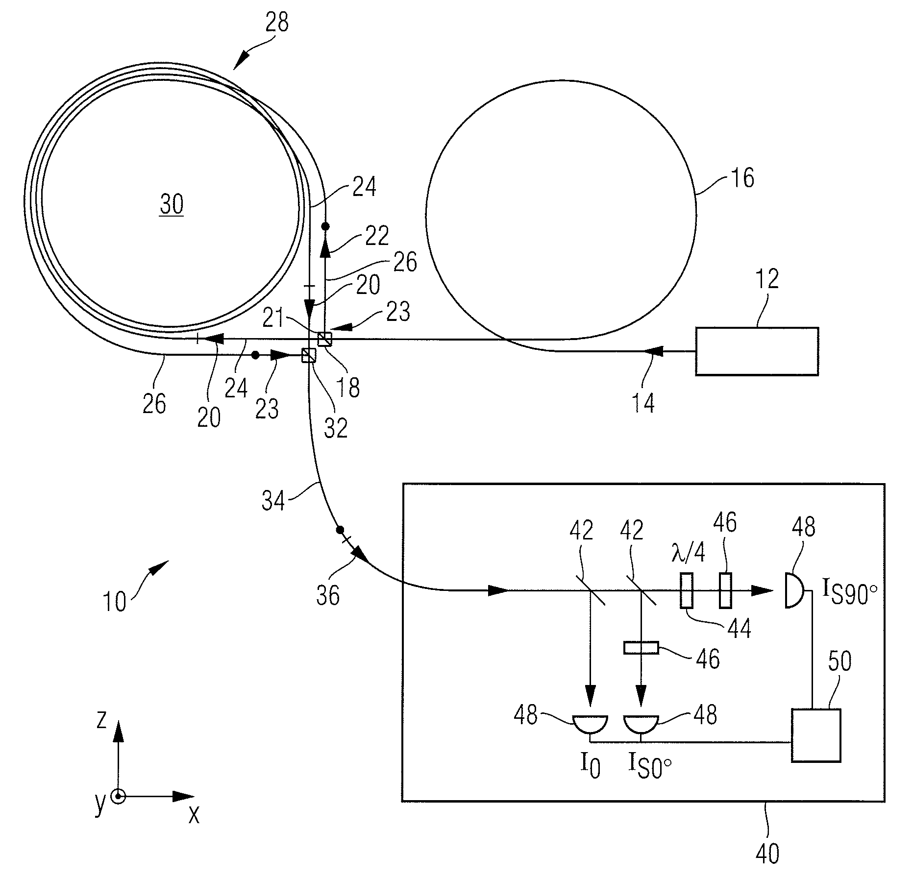 Temperature sensor and method for measuring a temperature change